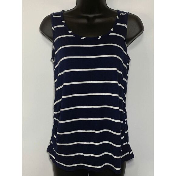 asos Maternity Viscose Striped Tank Top Size 2 - Picture 1 of 7